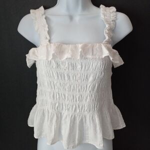 Suite 2939 Romantic Ruffle Flutter Babydoll Top